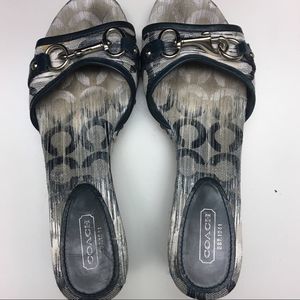 Coach Blue 'Natala' Wedges